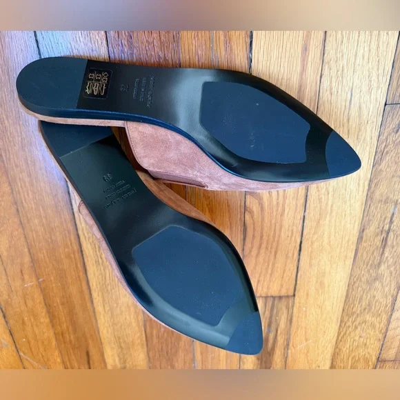 Jenni Kayne Suede Mules in Saddle - Picture 4 of 5